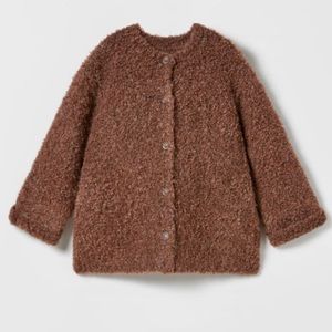 Nwt Zara Boucle knit coat /cardigan